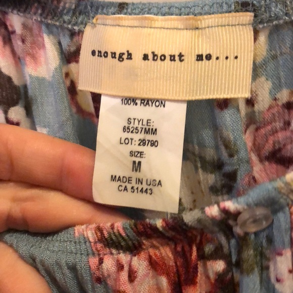 Blue floral women’s top - Picture 2 of 3